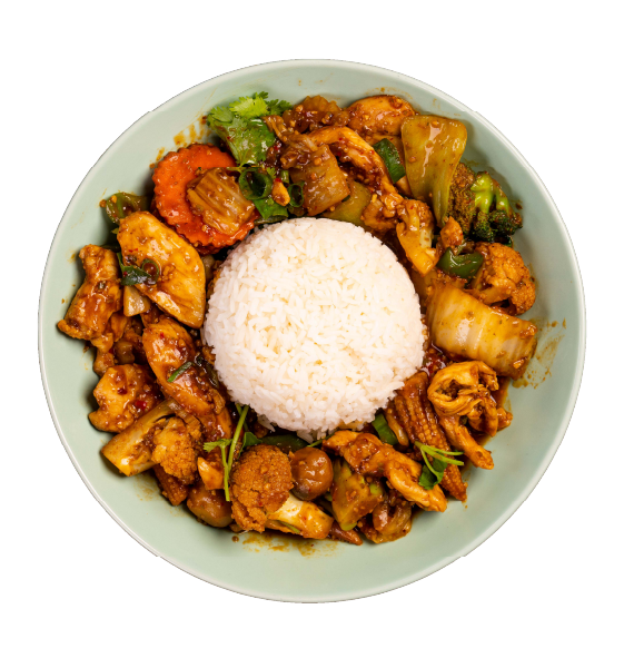Stir Fried Dish with Steamed Rice